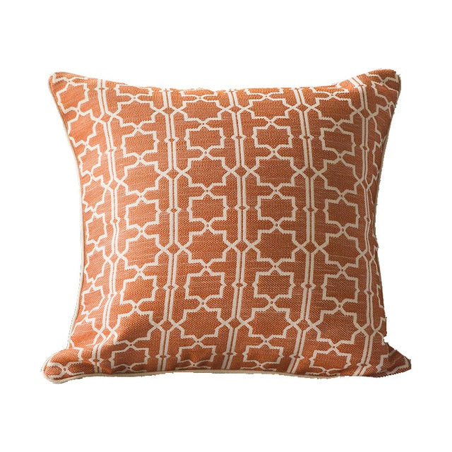 American living room throw pillow Orange 50x50cm