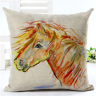Horse pattern pillow pillowcase 8 style 45×45cm