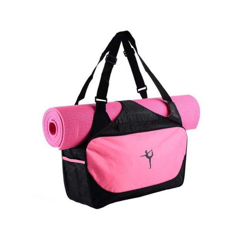 Yoga Bag Sports Travel Bag Large Capacity Yoga Mat Back Pink