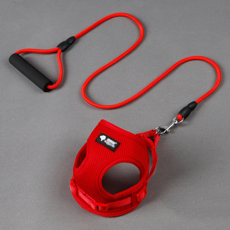 Dog leash dog leash dog collar Red Large