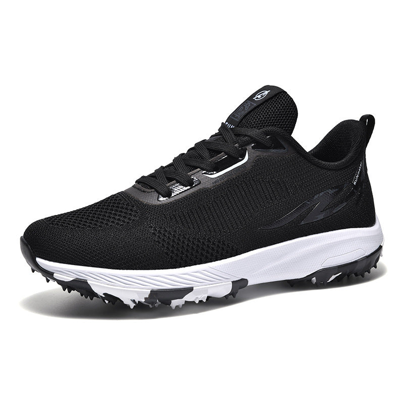 Men's And Women's Training Sneakers Spring Mesh Cloth Surface Black