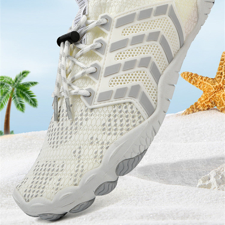 Men's And Women's Non-slip Five-finger Mountaineering Fitness Shoes D025 White