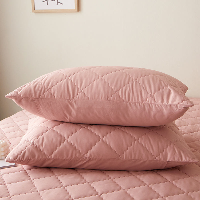 Pillow Protective Cover Pure Cotton Quilted Pillow Case Pillow Core F 48X74CM