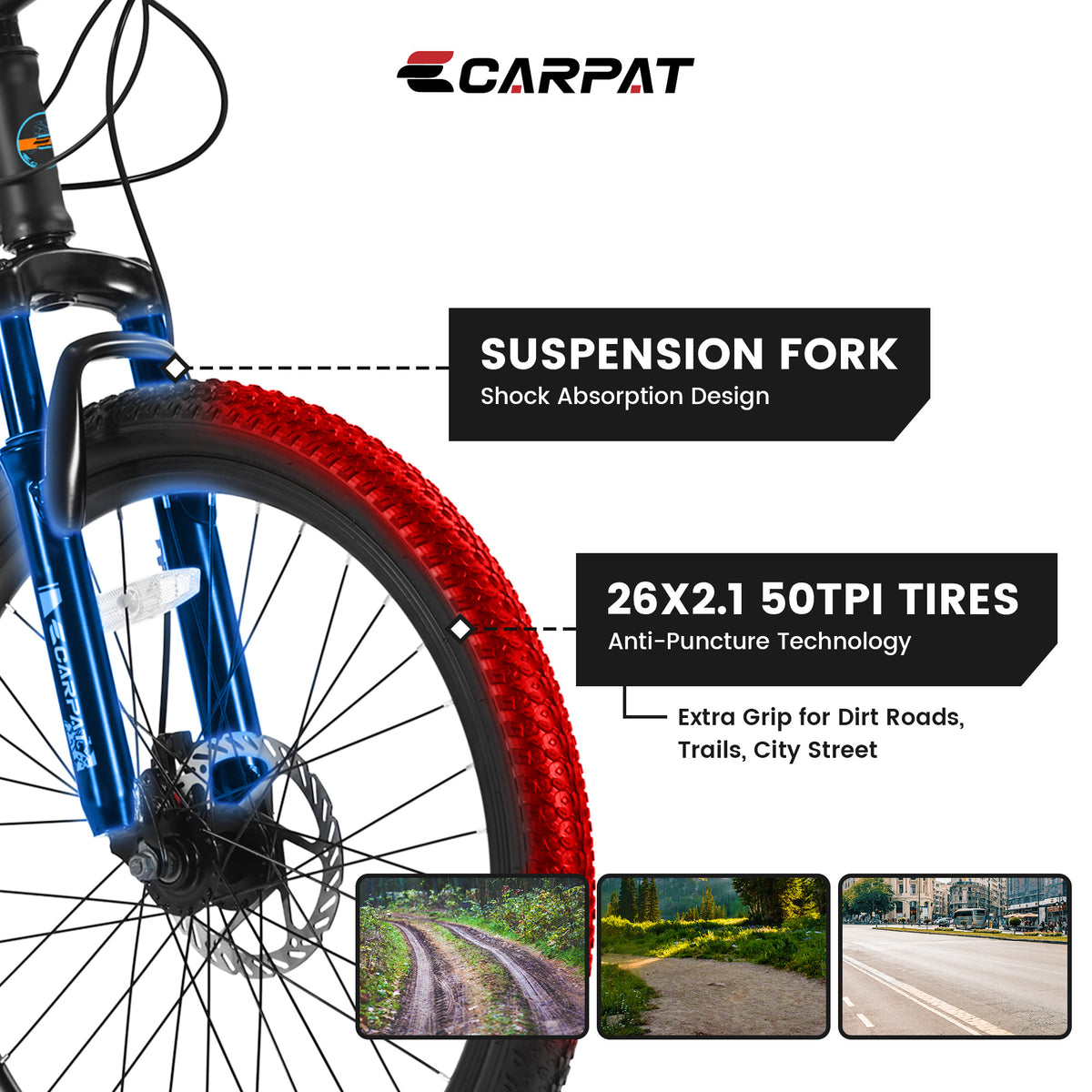 Bicycle S26102 BLACK-BLUE