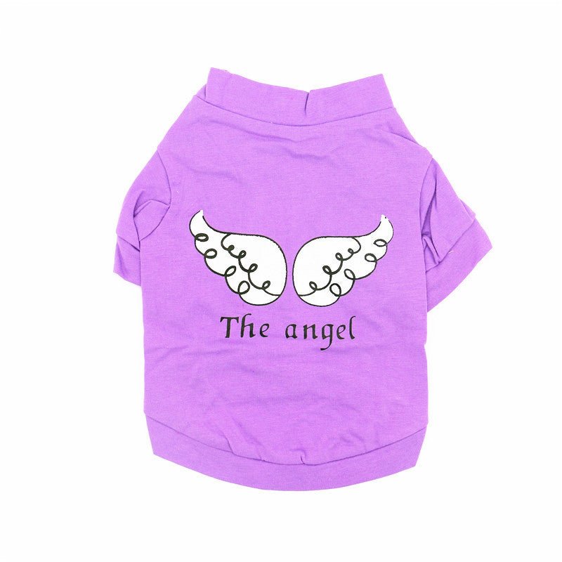 Pet Clothing Wholesale Dog T-shirt Short Sleeve Purple
