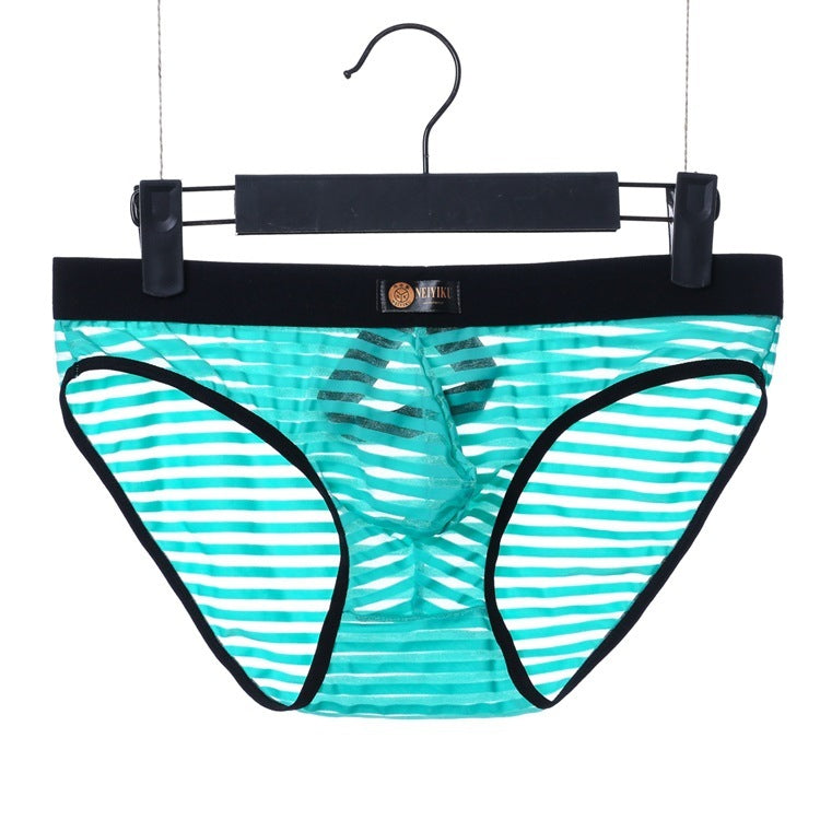 Fashion Personality Ice Silk Underwear Men Green