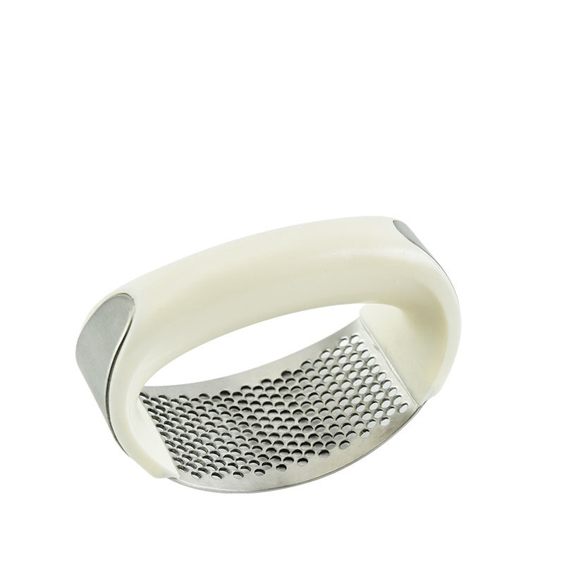 Stainless Steel Garlic Masher Garlic Press Household Manual Curve Fruit Vegetable Tools Kitchen Gadgets White