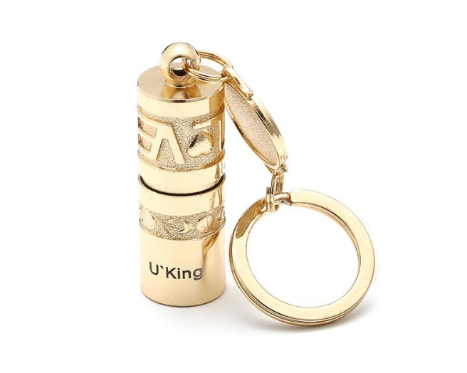 Outdoor emergency light waterproof mini portable LED flashlight keychain Gold