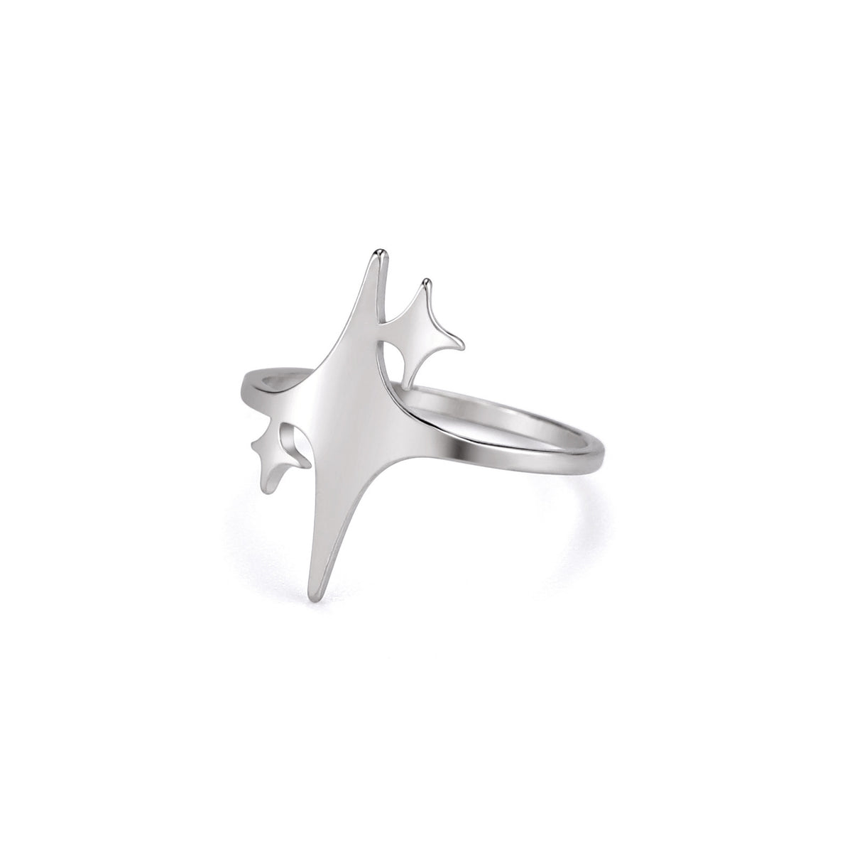 Simple Special-interest Design Square Star Ring