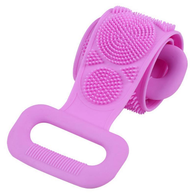 Long silicone bath towel bath rub back massage