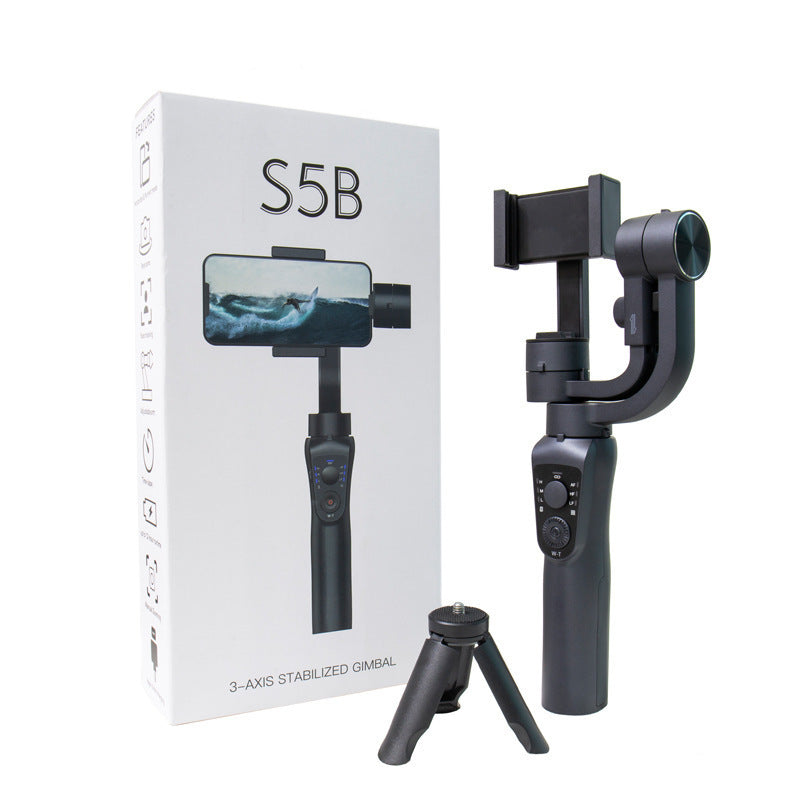 Three-axis handheld gimbal stabilizer, mobile phone stabilizer Black
