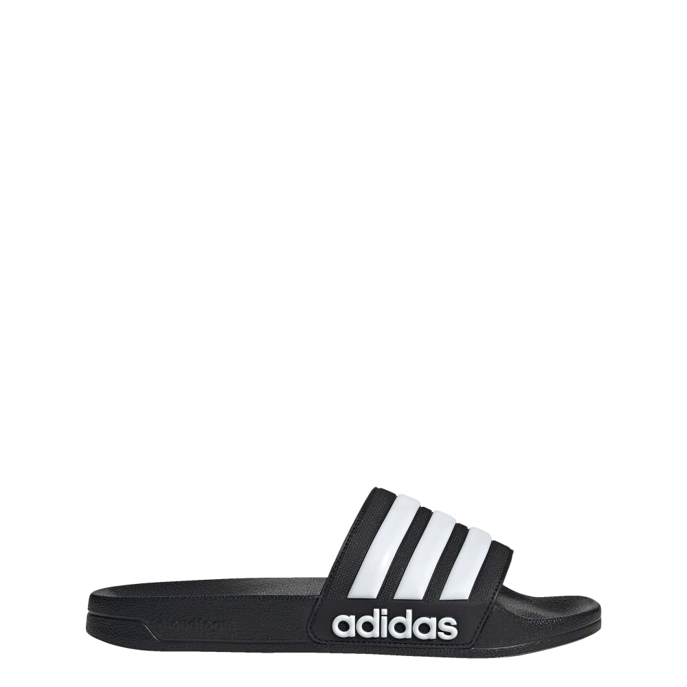adidas Adult Adilette Shower Core Black/White/Core Black 10