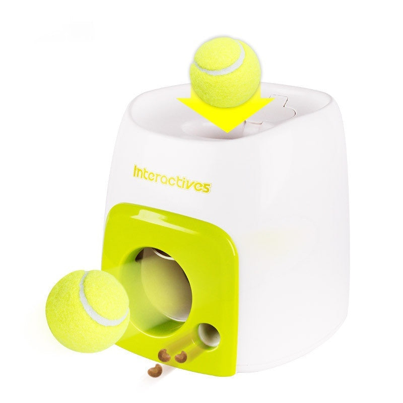 Pet Dog Baseball Food Reward Machine Green