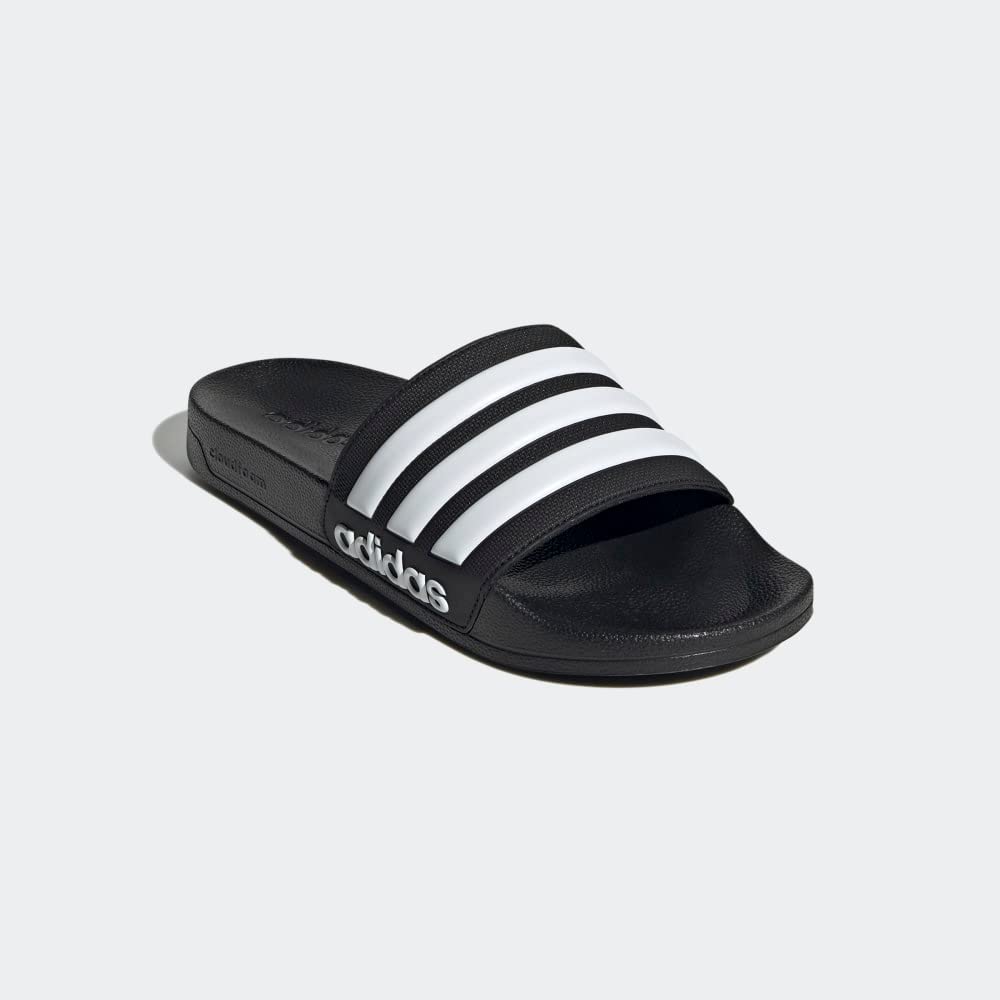 adidas Adult Adilette Shower Core Black/White/Core Black 10