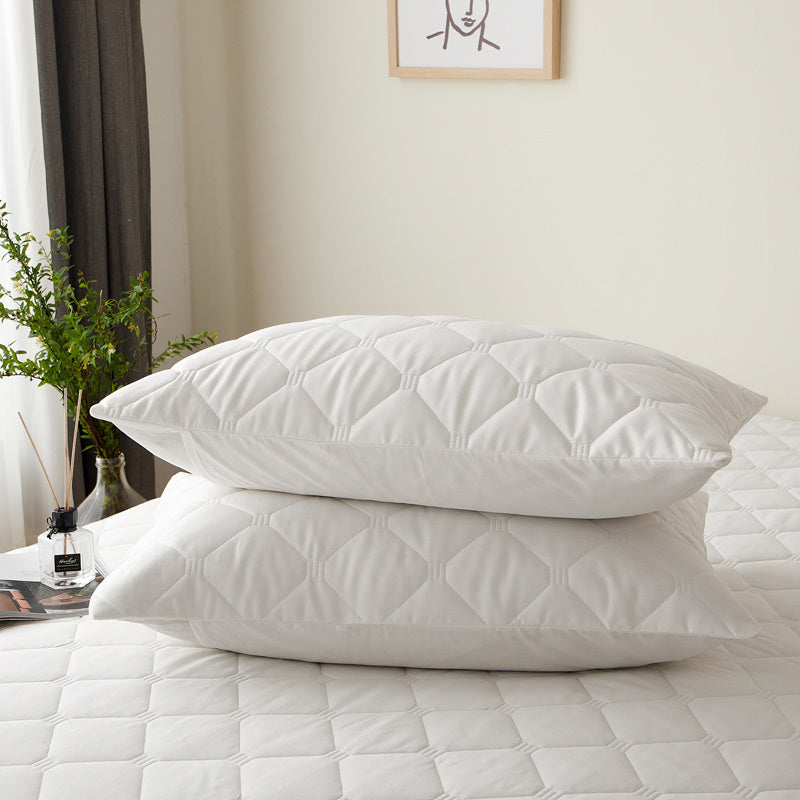 Pillow Protective Cover Pure Cotton Quilted Pillow Case Pillow Core D 48X74CM