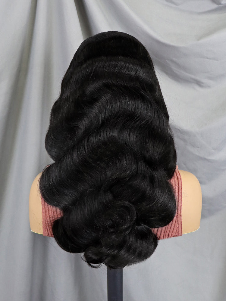 6x4 Density Virgin Human Hair Wigs For Black Women Vietnamese Raw Hair Transparent Lace Front Pre-Plucked Bleached Knots Body wave 6x4 26Inch
