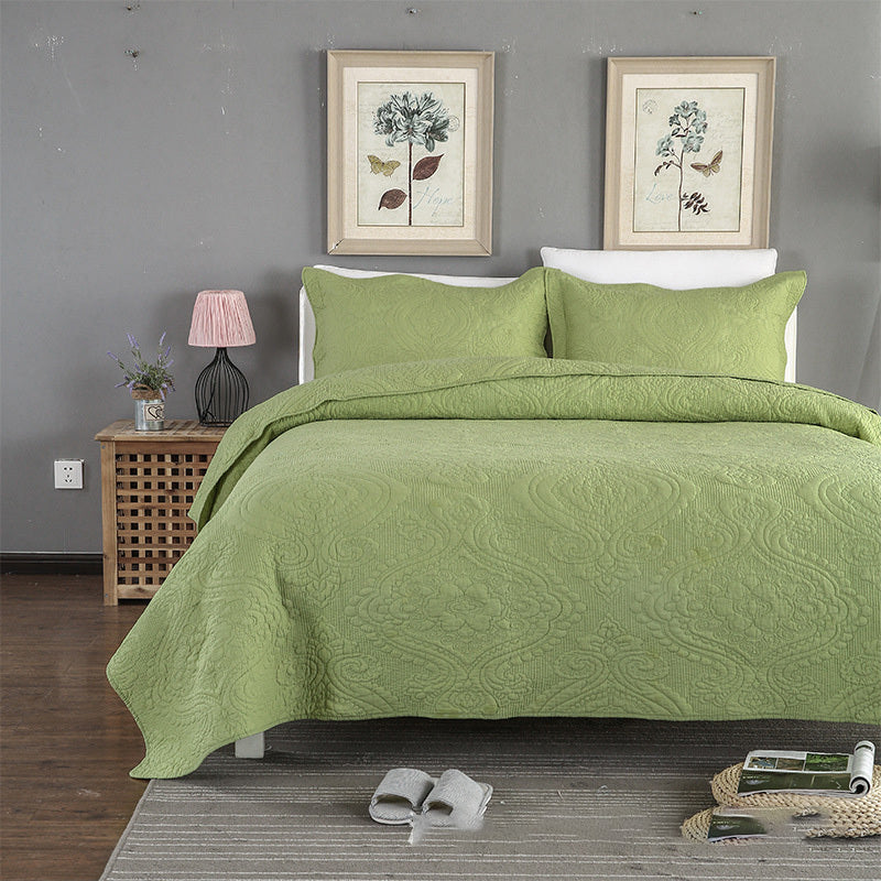Three-piece bed Green 230x250cm