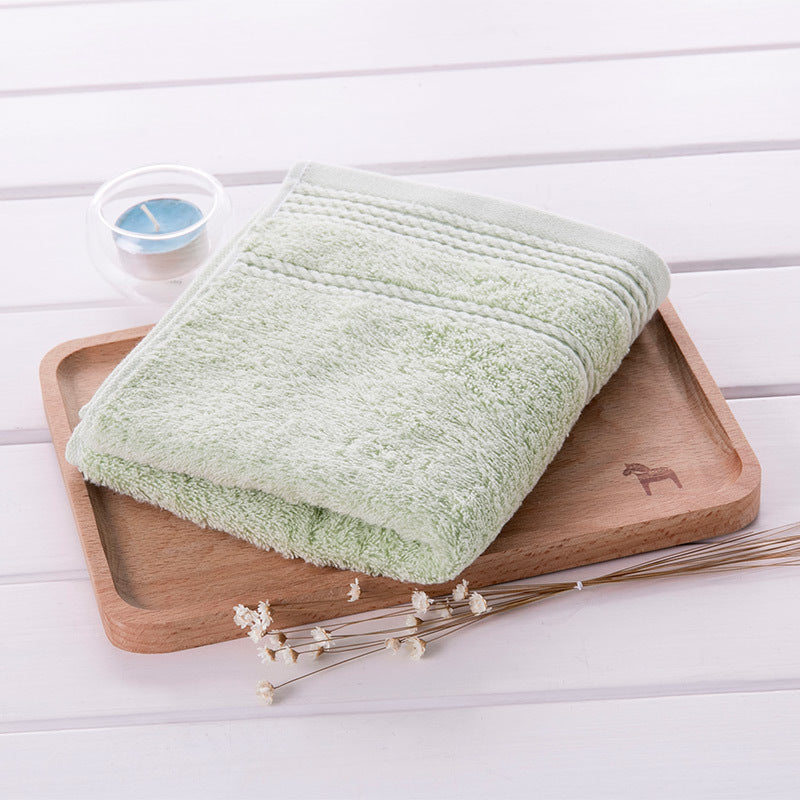 Suction face towel green