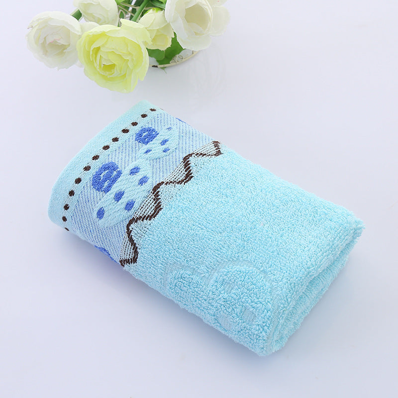 Cotton face towel Blue 73x33cm