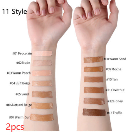 Makeup Liquid Foundation Oil Control Concealer 11 Style 2PCS
