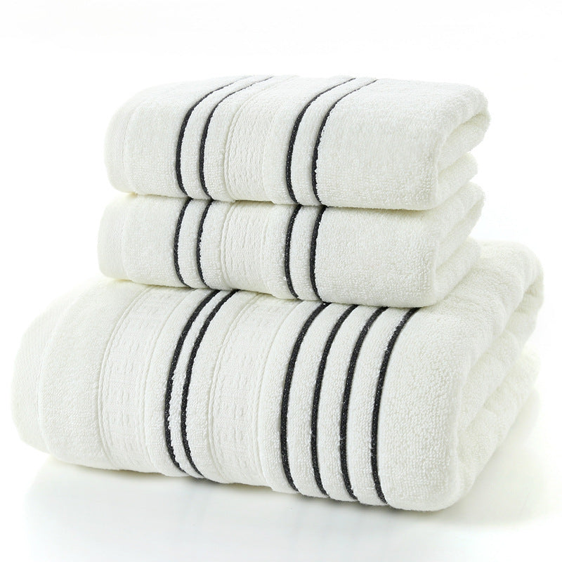 Household Pure Cotton Towel Towel Bath Towel White CM