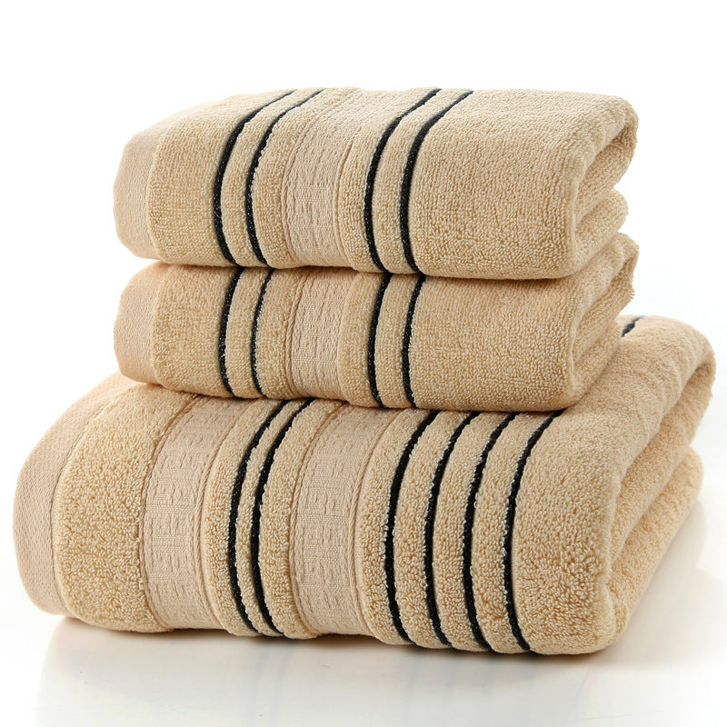 Household Pure Cotton Towel Towel Bath Towel Coffee 74x34 CM