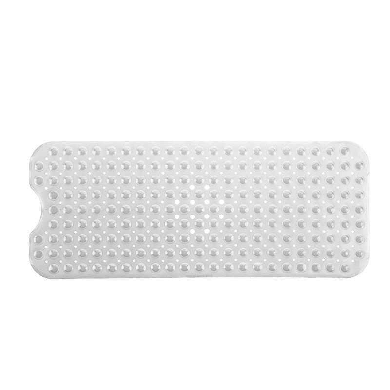 Bathroom anti-slip mat Transparent grey 100x40cm
