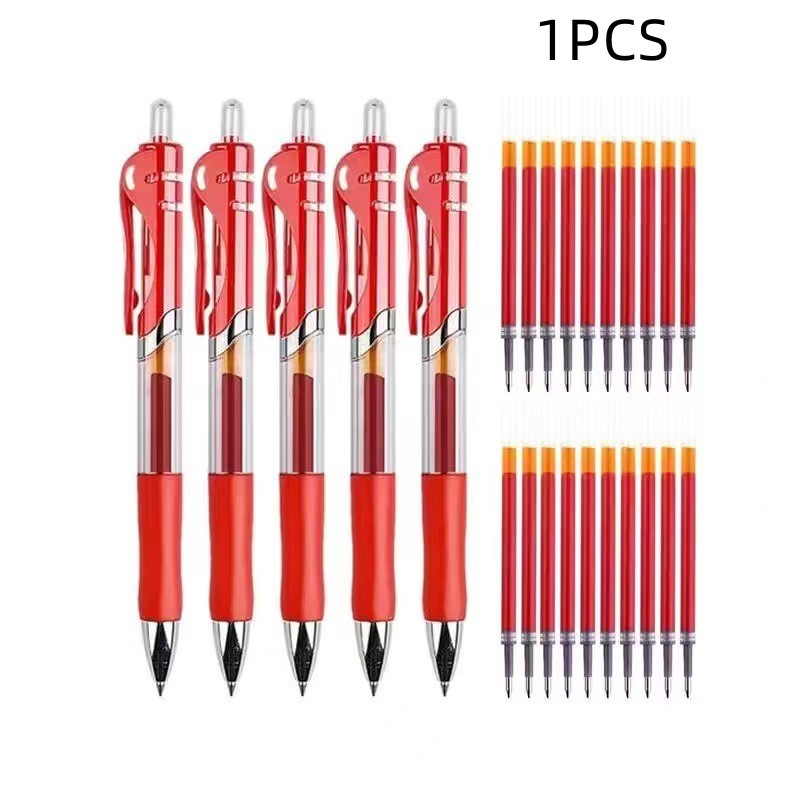 Office Bullet Head Sign Pen Red 1PCS