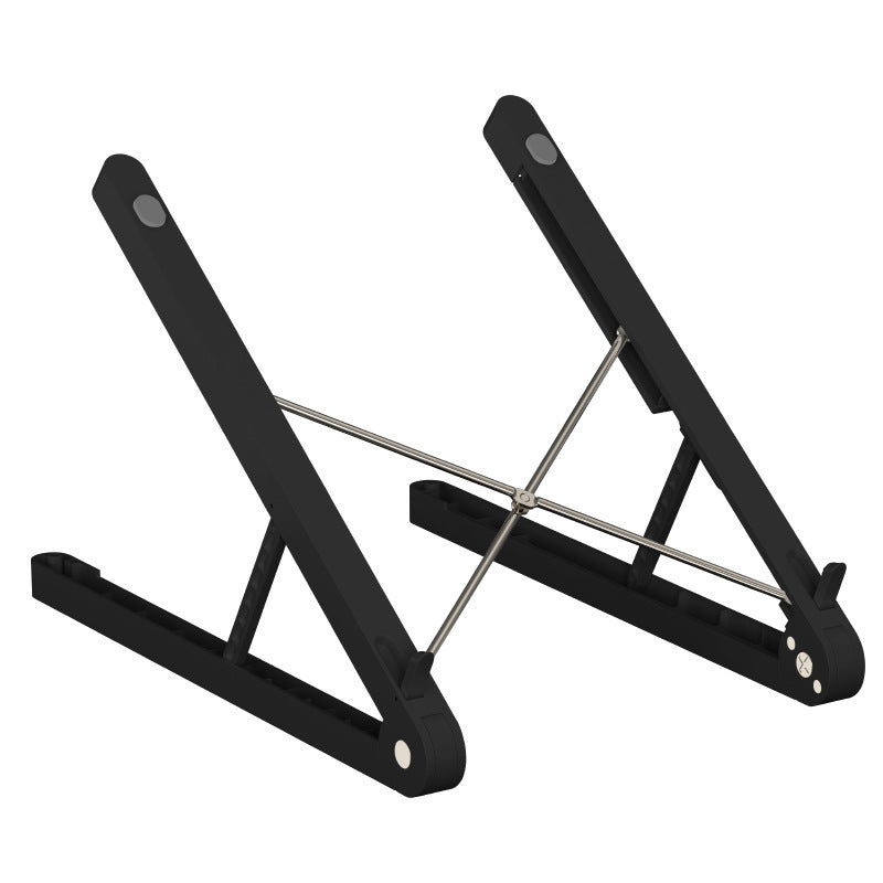 Notebook stand desktop cooling folding portable bracket Black