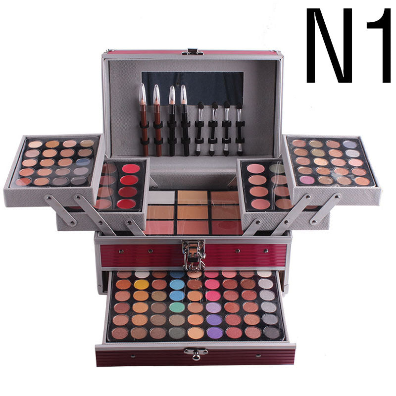 Multifunctional Makeup Artist Special Makeup Kit Eye Shadow Plate N1 Rose Red