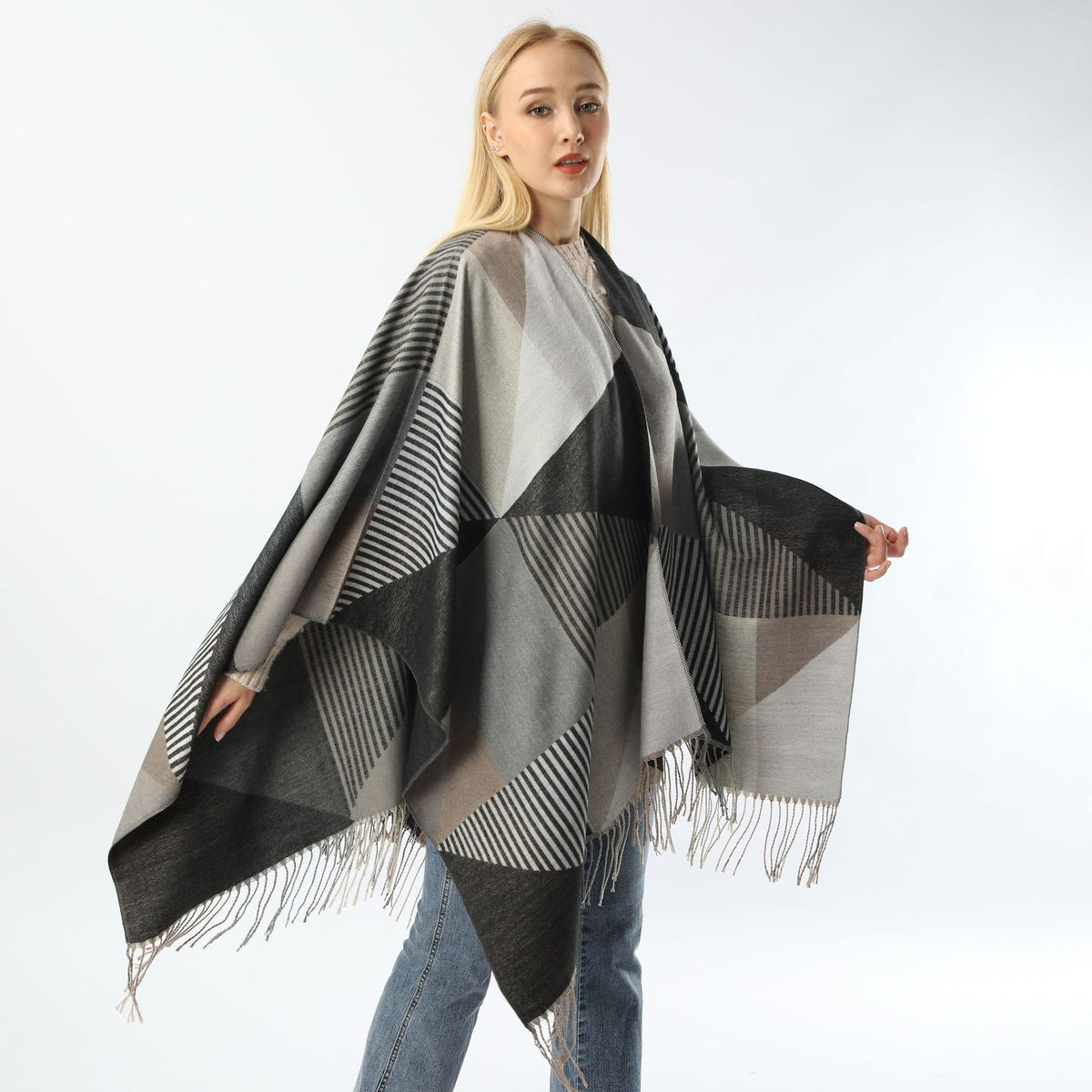 High-grade Air-conditioned Room Warm Shawl Scarf Picture Color 140