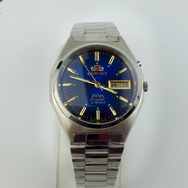 Double lion watch automatic mechanical watch Blue