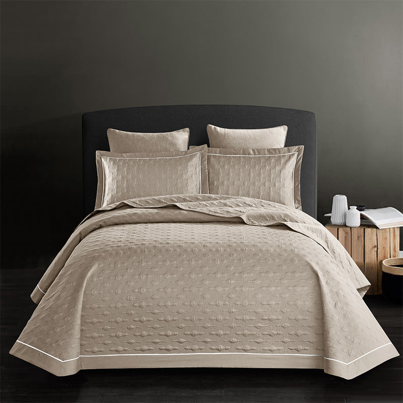 Twill cotton bed sheet Camel 245x250