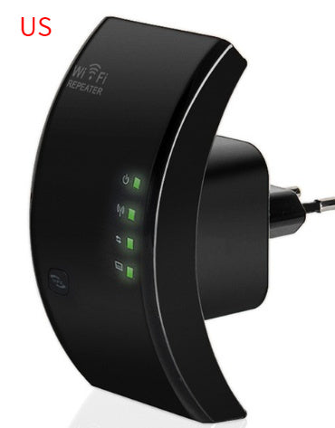 Wifi Repeater Black US Plug
