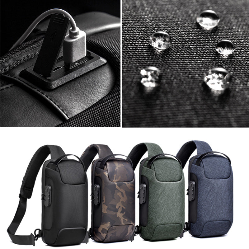 Men Chest Bag Messenger Bag Anti-theft Shoulder Bags Chest Bag Pack For Male