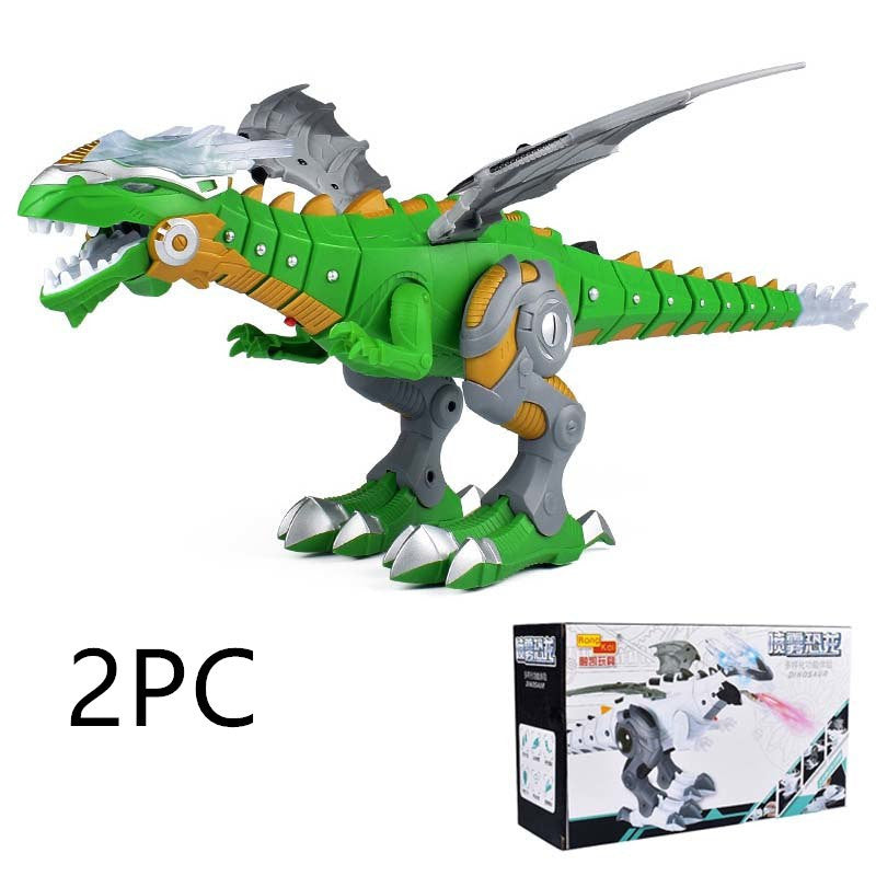 Intelligent Robot Toy Dinosaur 2PC Green