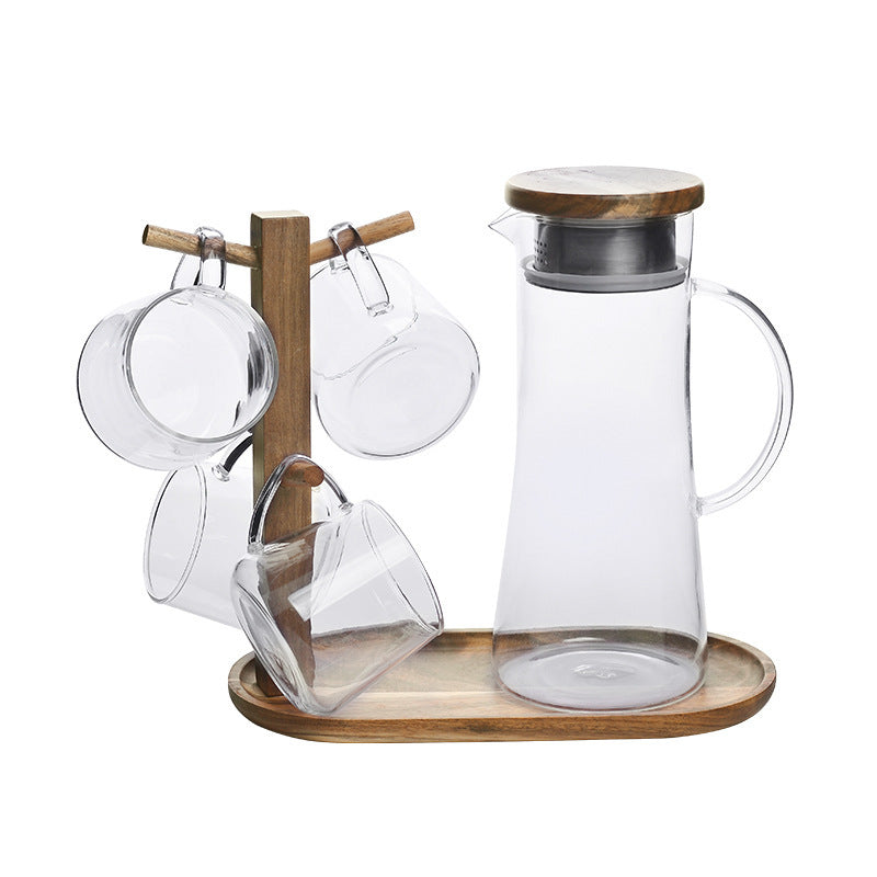 Cold water bottle glass water bottle Brown