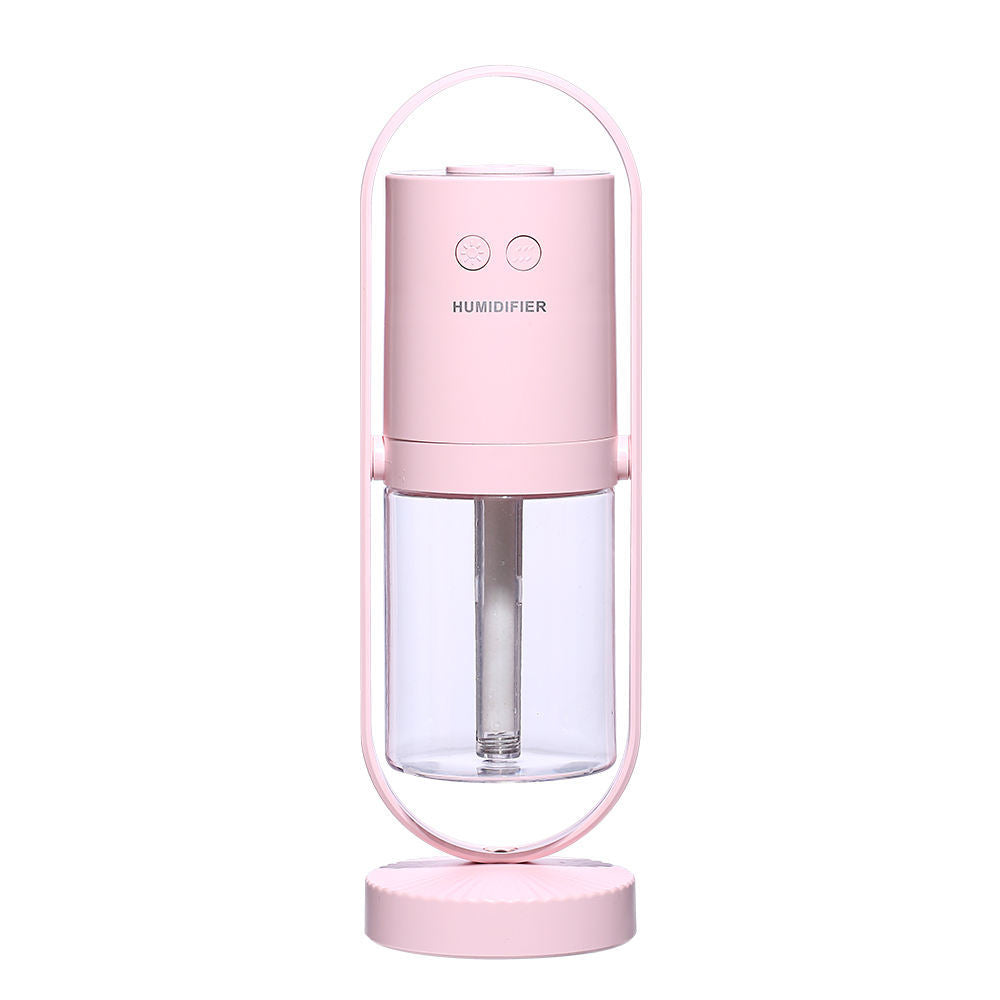 200ml Portable Colorful Light Humidifier USB Rechargeable Car Humidifier USB Pink