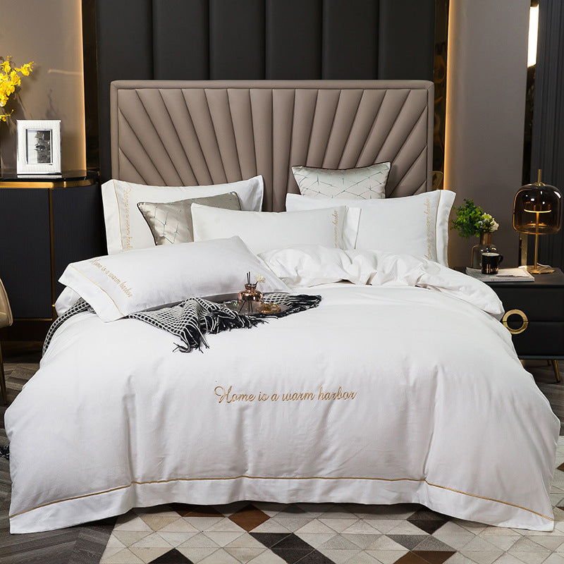 Brushed bedding White