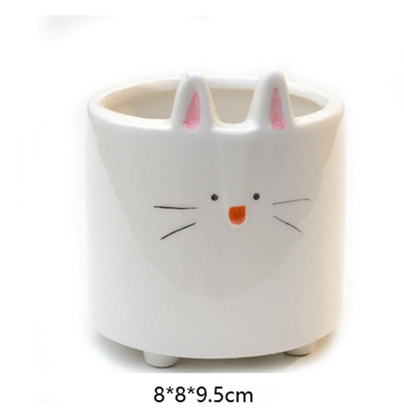 Play Gardening Ceramic Flower Pot Rabbit