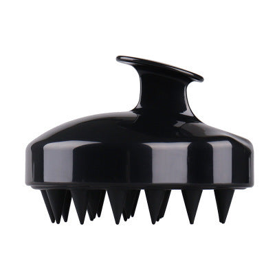 Silicone Brush To Clean The Scalp And Massage The Blood Meridians Black