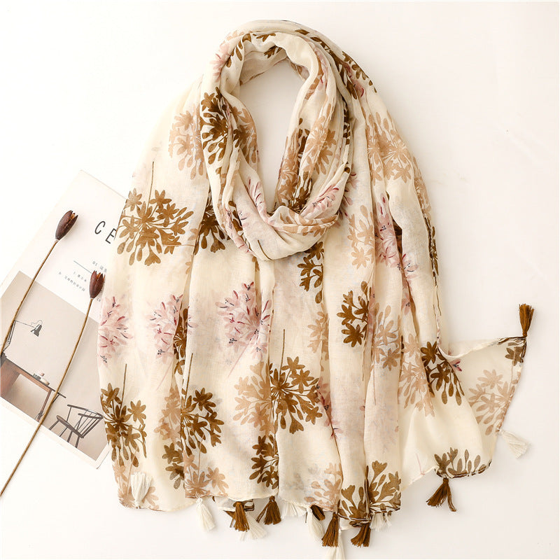 Creative Chinese Style Cotton And Linen Scarf SL2209011 180X88CM
