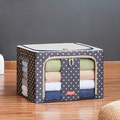 Clothes storage box Grey 66L