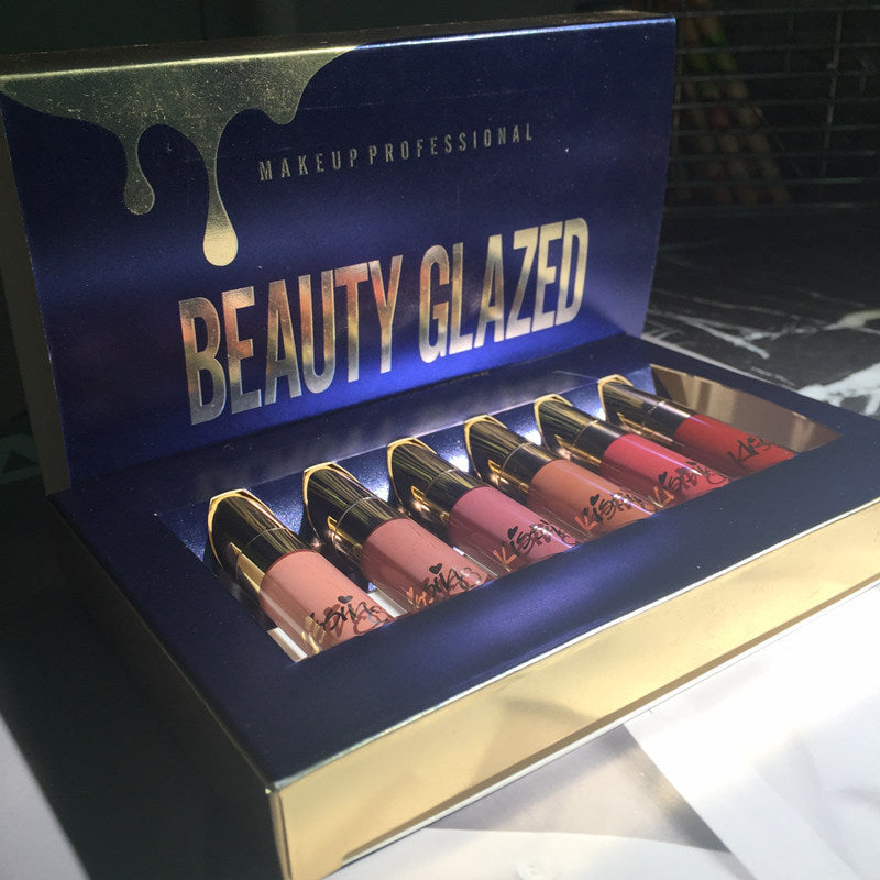 6Pcs/set Liquid Matte Lipstick Easy To Wear Long-lasting Lip Ten