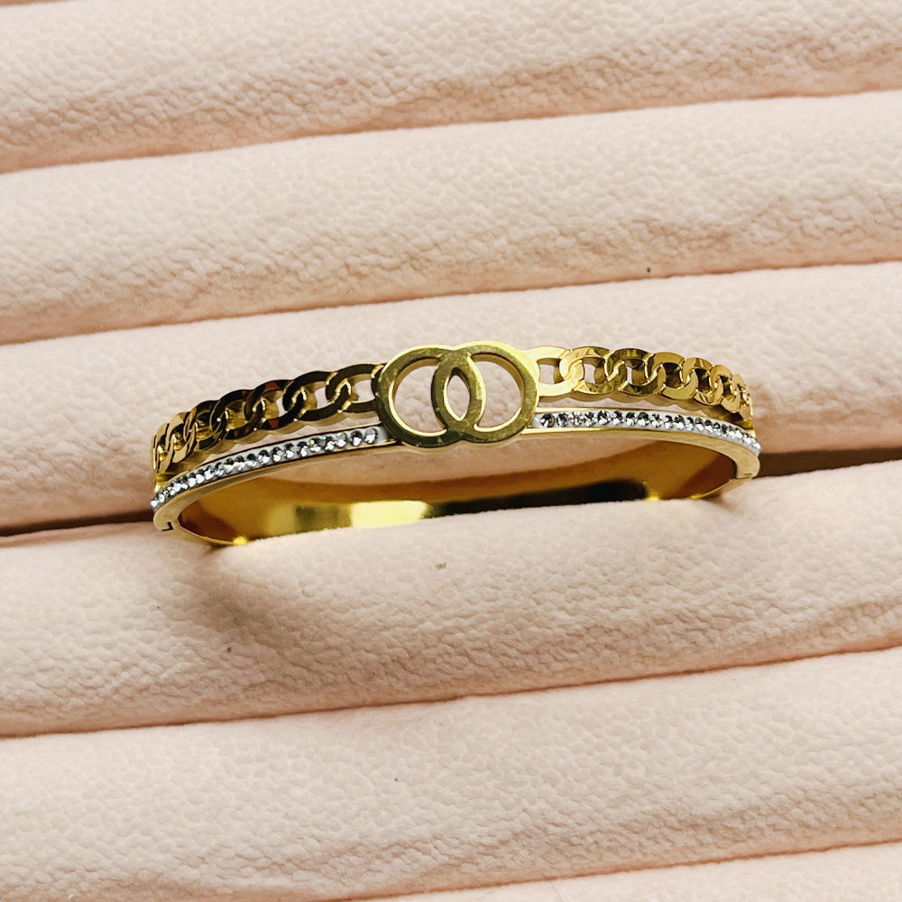 Niche Rose Gold Cold Style Bracelet 10Style