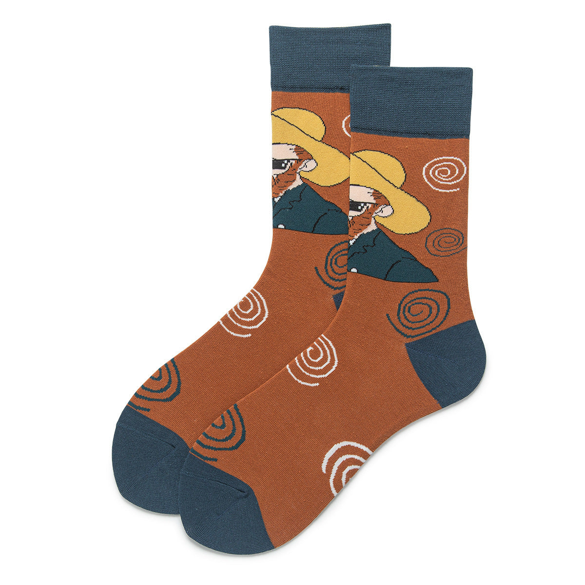 Funny Face Fashion Street Couple Socks Men And Women Socks Middle aged 37to43
