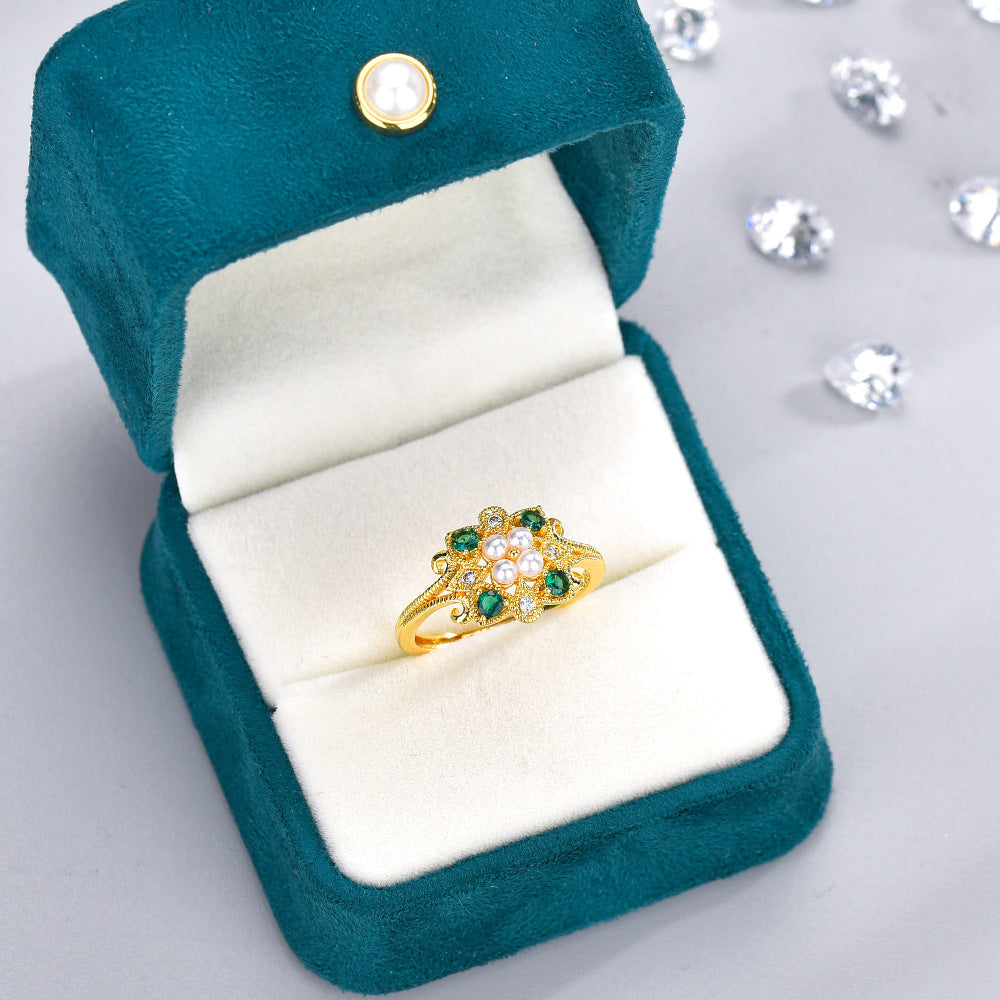 Emerald Fashion Personalized Women's Ring