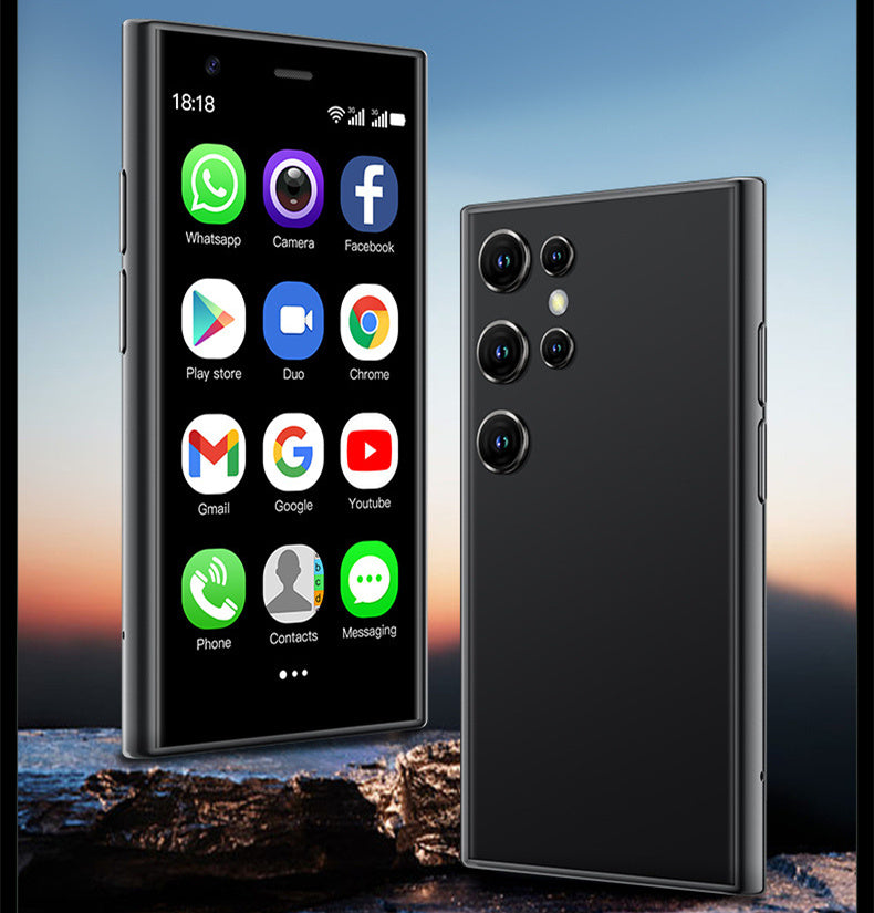 S23PRO & XS15 Mini Smart Small Mobile Phone 30 Screen 2G 16G Android 3G Network WIFI Black 16GB