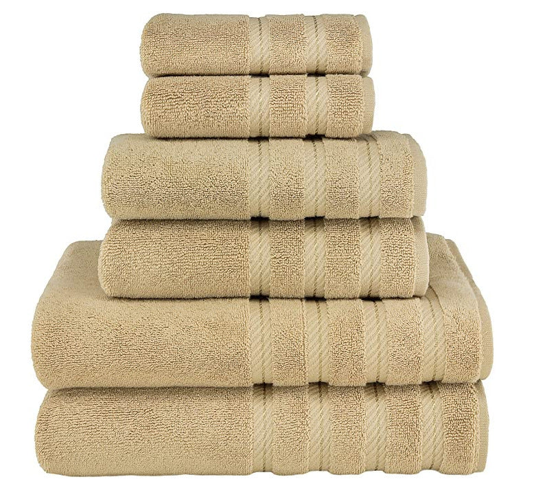 Absorbent Long Staple Cotton Towel Bath Towel Set Coffee 3times