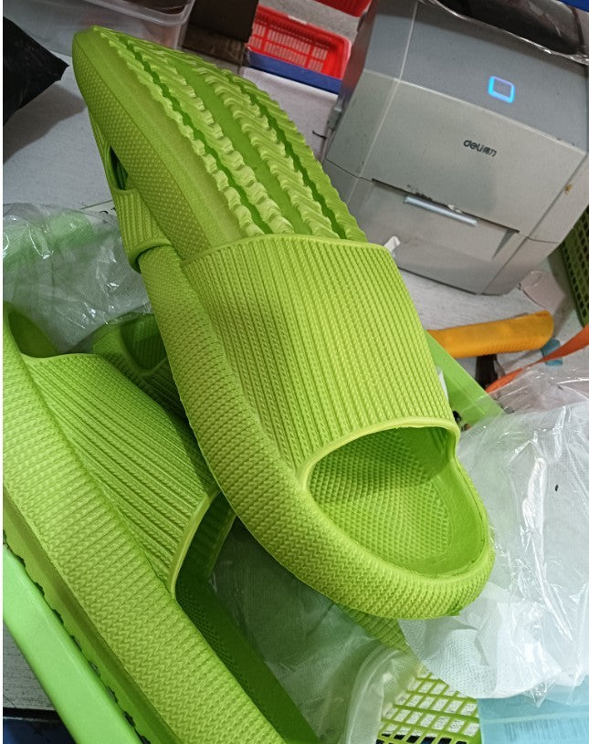 Soft Home Couple Slippers Avocado green